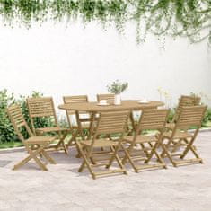 Petromila vidaXL Skladacie záhradné stoličky 8 ks 48,5x61,5x87 cm akáciový masív