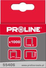 Proline 55412 Tvrdené sponky typ G, obdĺžnikové, L=12mm, Proline