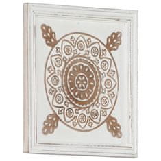 Vidaxl Ručne vyrezávané nástenné panely 2 ks MDF 40x40x1,5 cm