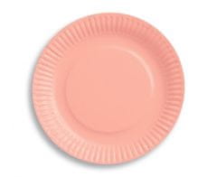 Párty taniere svetlo ružové - Gender reveal - narodenie holky - 18 cm - 6 ks