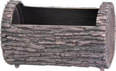 Strend Pro Kvetináč Strend Pro Woodeff, walnut, 22x35 cm, truhlík, kmeň, efekt dreva