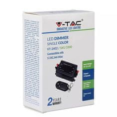 V-TAC Stmievač pre LED pásy rádiový VT-4083 12V-24V/8A 96W (DM1-R)