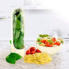 Netscroll Kontajner na uskladnenie korenín a čerstvých potravín, priehľadné okno, dlhotrvajúca čerstvosť, odolný materiál ABS, široké využitie, elegantný vzhľad, HerbFresh