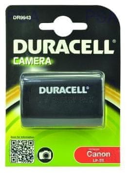 Duracell Batéria - DR9943 pre Canon LP-E6, čierna, 1400 mAh, 7.4V