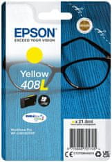 Epson atramentová náplň Singlepack 408L DURABrite Ultra Ink/ C4810DTWF/ Žltá