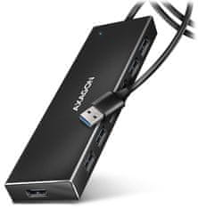 AXAGON húb USB-A / HUE-F7A / USB 3.2 Gen1 / 7x USB-A / hliníkové telo / 1m