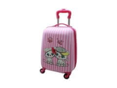 RGL  Kitty Cestovný škrupinový kufor detský, ružový