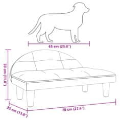 Vidaxl Pelech pre psa čierny 70x52x30 cm zamat