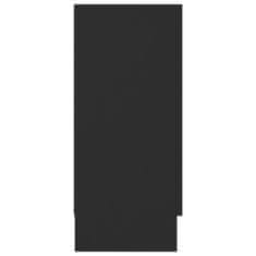 Vidaxl Komoda, čierna 120x30,5x70 cm, kompozitné drevo