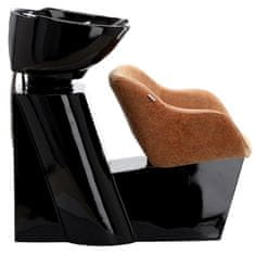 Enzo Kadeřnická barber mycí stanice do kadeřnického barber salonu pohyblivá mísa keramická armatura baterie sluchátka