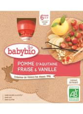 Babybio 4x Kapsička jablko, jahoda, vanilka 90 g