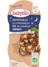 Babybio 2x Večerné menu ratatouille po provensálsky s ryžou 200 g