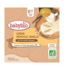 Babybio Kapsička krém, vanilka, krupička 4x 85 g