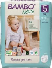 Bambo Nature Nature Plienky jednorazové 5 XL (12-18 kg) 22 ks