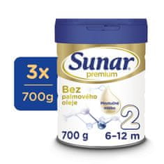 Sunar 3x Premium 2 Mlieko pokračovacie 700 g