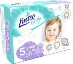 LINTEO BABY Premium Plienky jednorazové 5 JUNIOR (11-21 kg) 42 ks