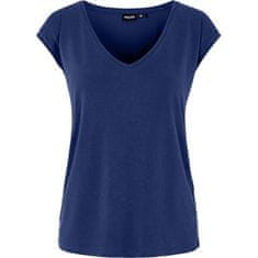 Pieces Dámske tričko PCKAMALA Comfort Fit 17095260 Bellwether Blue (Veľkosť M)