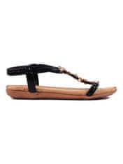Amiatex Dámske sandále 109094 + Nadkolienky Gatta Calzino Strech, čierne, 36