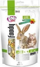 LOLO Foody ovocné krmivo pro králíky a křečky 600g Doypack