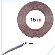 Aga Chromovaná ozdobná samolepiaca páska do auta 6 mm x 15 m