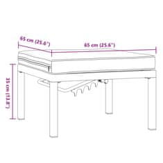 Petromila vidaXL Záhradné sedadlo s vankúšom čierna hliník