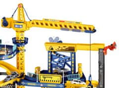 iMex Toys interaktívna garáž so žeriavom 2v1 Construction set 663-802