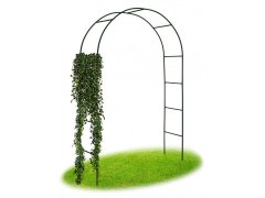 Wellhox Kovová oblúková pergola čierna 240 cm