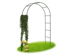 Wellhox Kovová oblúková pergola čierna 240 cm