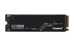 Kingston SSD 4096GB KC3000 PCIe 4.0 NVMe M.2 TLC (čítanie/zápis: 7000/7000MB/s; 1M/1M IOPS)