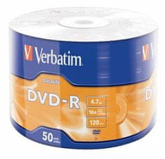 VERBATIM DVD-R DataLife 4,7 GB, 16x, wrap 50 ks