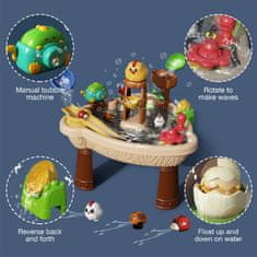 iMex Toys Stojace detské pieskovisko Chicken Bubble Slide so slnečníkom