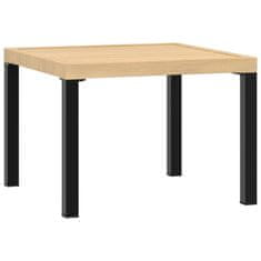 Petromila vidaXL Záhradný konferenčný stolík čierny 55x55x39,5cm práškovaná oceľ