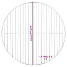 Vidaxl Grilovací rošt okrúhly Ø44,5 cm 304 nerezová oceľ