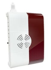 iGET SECURITY P6 - Bezdrôtový detektor plynu, vstavaná svetelná a zvuková signalizácia, pre alarm M2B/M3B