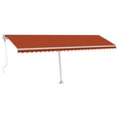 Vidaxl Voľne stojaca automatická markíza 600x300 cm oranžovo-hnedá