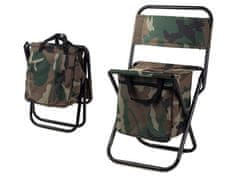 Verk  01661 Kempingová skladacia stolička s taškou 2v1 maskáč