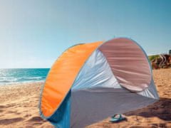 Verk  14524 Samorozkladací stan UV plážový 200 x 120 x 110 cm modro-oranžový