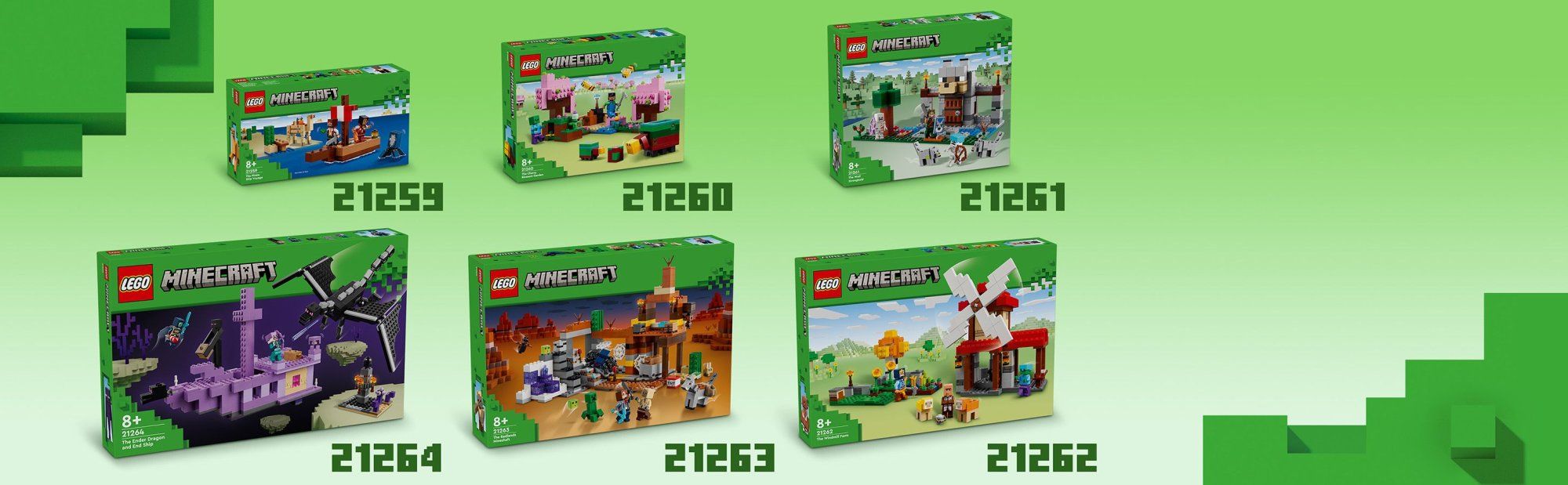 LEGO Minecraft 21260 Záhrada s rozkvitnutými čerešňami