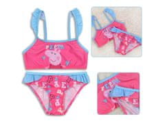 sarcia.eu Prasiatko Peppa Dvojdielne ružové plavky, dievčenský plavecký kostým 4-5 lat 104-110 cm