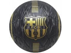 Futbalová lopta FC Barcelona veľkosť 5, čierna a zlatá D-420