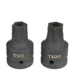 MAR-POL Hlavica rázovej zástrčnej 3/4" XZN M16, M18, TORX T70-T100, sada 6ks M58266