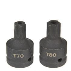 MAR-POL Hlavica rázovej zástrčnej 3/4" XZN M16, M18, TORX T70-T100, sada 6ks M58266