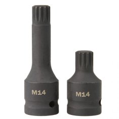 MAR-POL Hlavice rázové zástrčné 1/2" XZN M14, M16, M18, sada 6ks M66416
