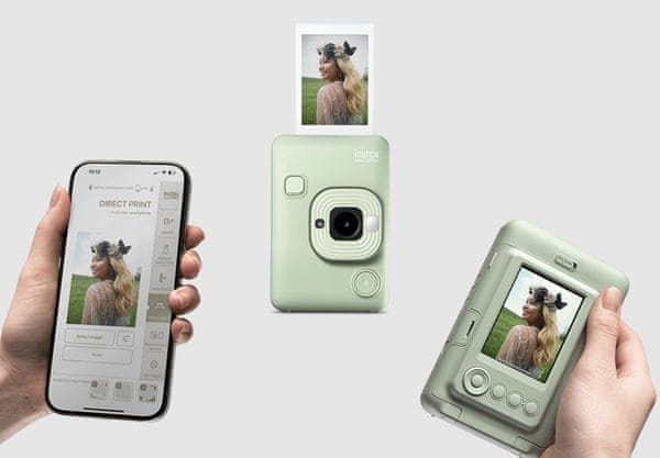  moderní instantní fotoaparát fujifilm instax mini liplay krásné snímky okamžitý tisk fotografií z fotoaparátu 