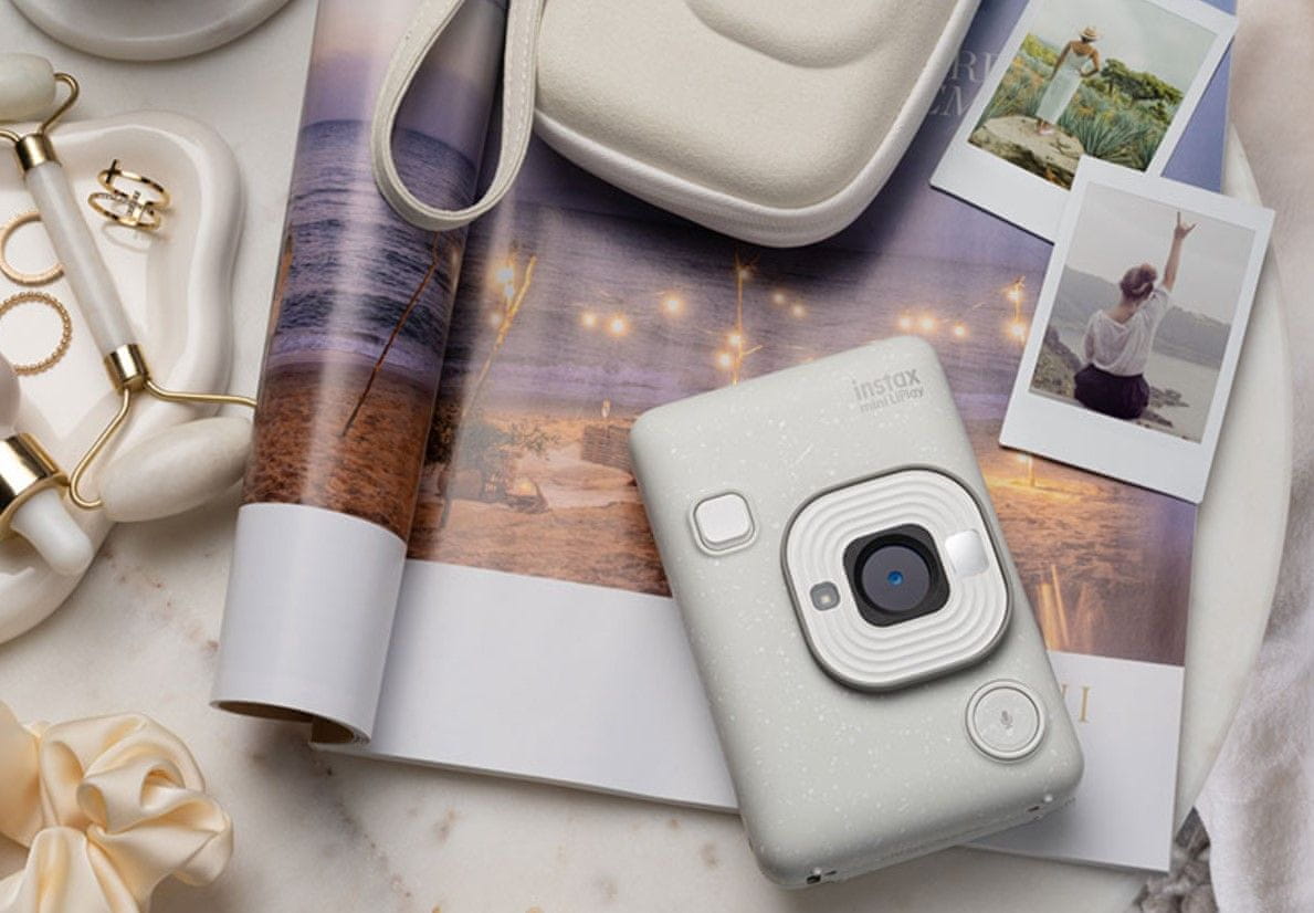  moderní instantní fotoaparát fujifilm instax mini liplay krásné snímky okamžitý tisk fotografií z fotoaparátu 