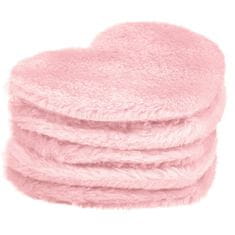 shumee Kozmetické tampóny Heart Pads na opakované použitie Pink 5 ks.