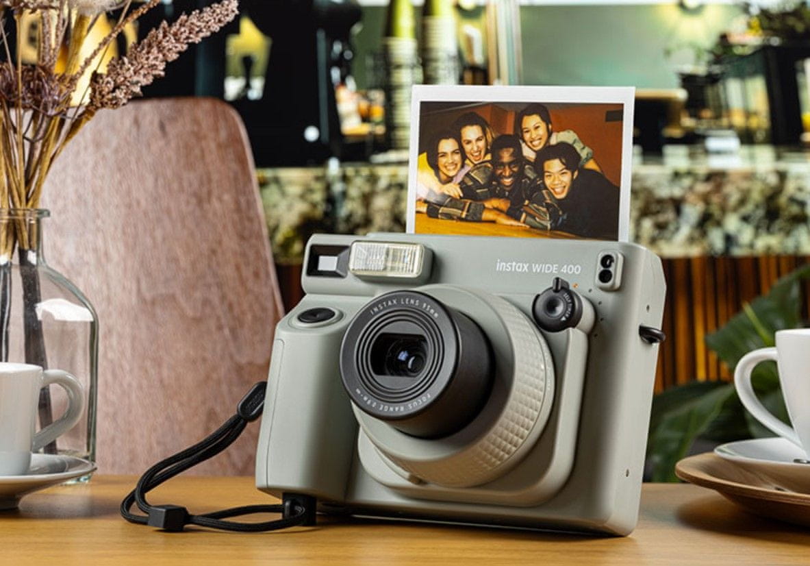  moderní instantní fotoaparát fujifilm instax wide 400 krásné snímky okamžitý tisk fotografií z fotoaparátu 