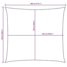Vidaxl Tieniaca plachta oxfordská látka obdĺžniková 2,5x3 m hnedá