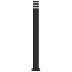 Petromila vidaXL Vonkajšia stojaca lampa čierna 110 cm hliník