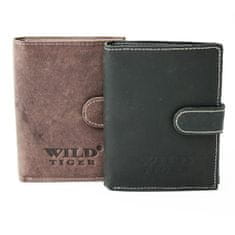 Wild Tiger Pánska kožená peňaženka Steve Joe, hnedá
